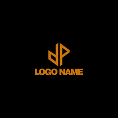 Fototapeta premium DP LETTER LOGO DESIGN