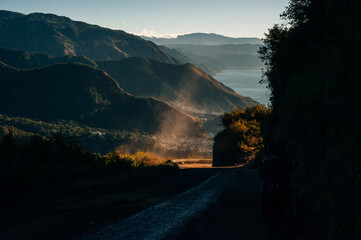 view of San Juan La Laguna on Lake Atitlan