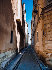 PARIS, FRANCE - August 22, 2019: Street view of Paris city, France.