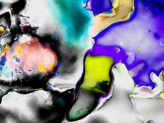 Modern Background.  Sketch Gray Splash.  Shiny
