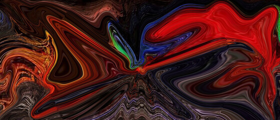 abstract fractal background with splashes