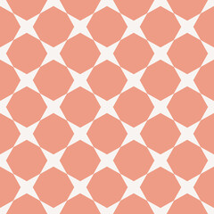 Fototapeta premium Vector seamless geometric pattern. Abstract retro background design. Simple monochrome repeating elements.