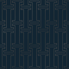 Luxury pattern with golden linear texture, vector art deco seamless pattern