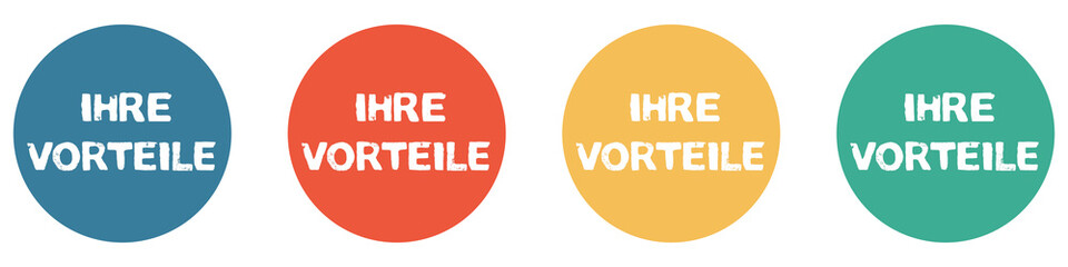 Bunter Banner mit 4 Buttons: Ihre Vorteile