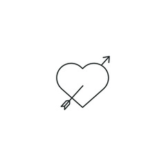 love icon, isolated love sign icon, vector illustration