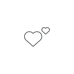 love icon, isolated love sign icon, vector illustration