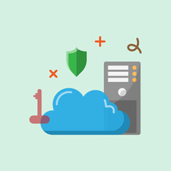 Cloud computing service, saving data and information