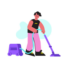 Vacuum Cleaning Flat Composition