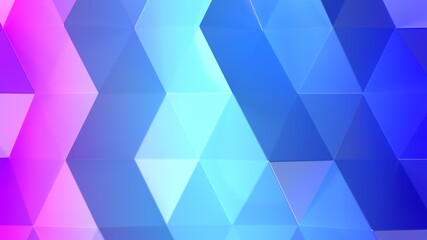3d render gradient geometric background