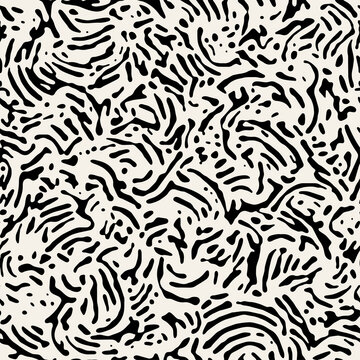 Seamless pattern with natural spots. Endless stylish texture. Ripple repeating background. Natural stylized zebra. Can be used as swatch for illustrator.
