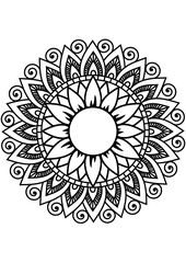 Mandala, flower, Sunflower, Graphic, Summer,  decor