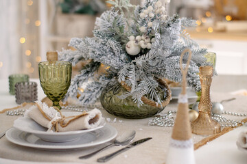 christmas table setting
