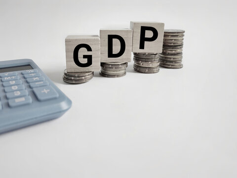 GDP image. Gross domestic product. Finance concept. Stock photo.
