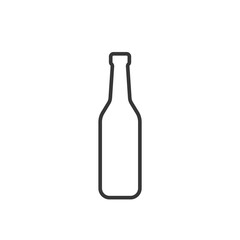 Water or Beer Bottle Vector minimal icon