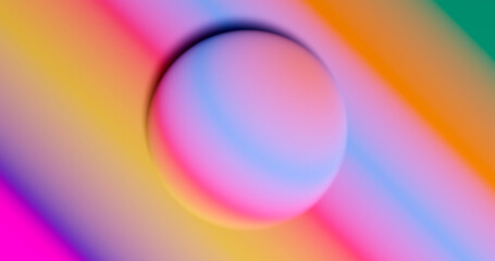 3d illustration. Abstract background. An illustration of multi-colored fluffy shapes.