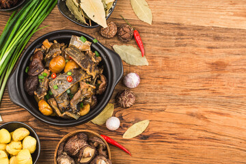 Chinese Cuisine: Braised Chestnut Turtle