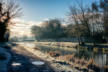 Beautiful Sunrise at Irish Canal