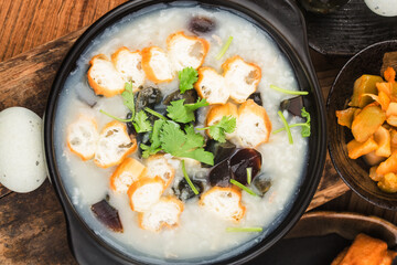 Preserved egg lean meat porridge breakfast