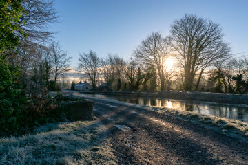 Beautiful Sunrise at Irish Canal