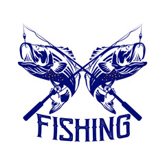 Fishing Logo icon Mascot Design