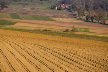 Obraz premium Ackerbau im Winter