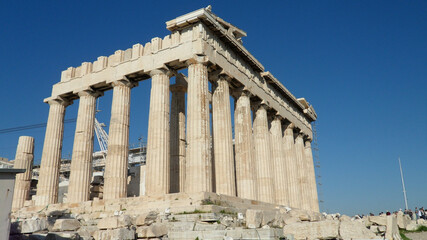 Akropolis Athen Griechenland Säulen Kapitelle Gewölbe Arkade 