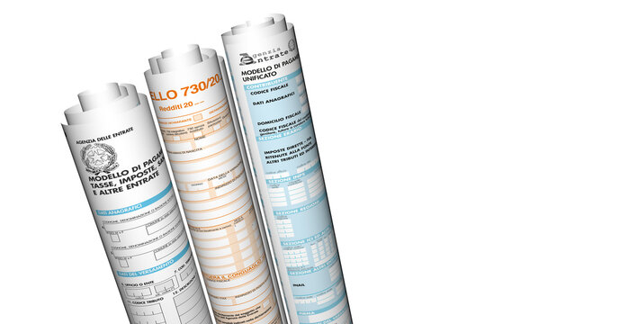 multiple 3D rendering tax forms declaration income