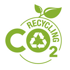 CO2 Recycling eco-friendly stamp