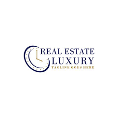 Classic real estate Logo building. antique Vector Modern Symbol. Company Logo Design Inspiration.