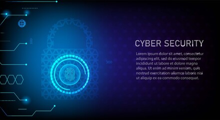 Fingerprint scan Mobile phone login hi-tech technology background. Cyber security concept. Fingerprint scanning on circuit board vector illustration.