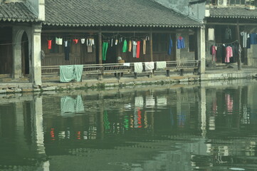 Reflections in river