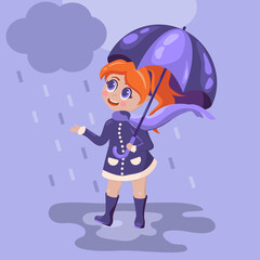 girl with umbrella