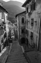Scanno, Aquila, Abruzzo.  Scanno is an Italian town of 1 782 inhabitants located in the province of...