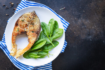 fried white fish silver carp freshwater fish snack healthy meal top view copy space for text food background rustic image vegetarian food pescetarian diet