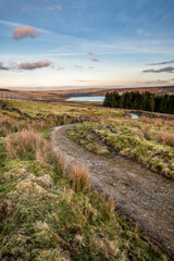 Fototapeta na wymiar scenery close to halifax in calderdale west yorkshire, part of the pennine range of hills and situated along the pennine way.