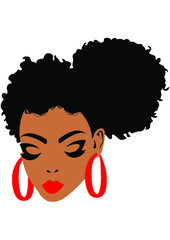 Afro Woman, Black Girl, African American Woman, Curly Hair, Afro Queen, Strong Woman