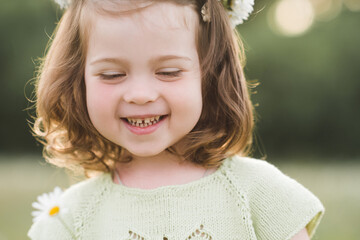 11 4 Toddler Smiling Short Wall Murals Canvas Prints Stickers Wallsheaven