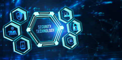 Fototapeta premium Internet, business, Technology and network concept. Cyber security data protection business technology privacy concept.