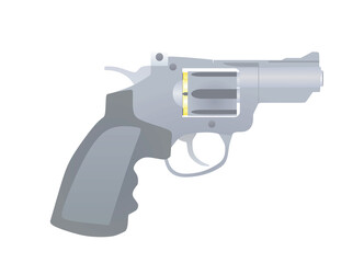 Gray shot gun. vector illustration