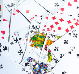 playing cards, playing cards on the table, playing cards background