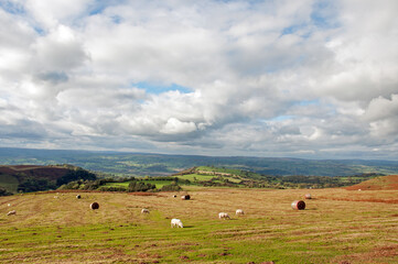 Black mountains and the Brecon beacons.