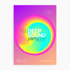 Fest poster and flyer for summer music.