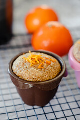 Muffin sans gluten fait maison à la clémentine et aux graines de fenouil - Aliment sans gluten