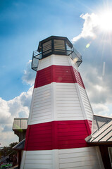 Johns Pass is a shopping and tourist attraction on the Gulf Coast of Florida in the town of Madeira Beach. Originally a fishing village