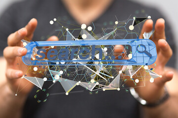 Interface web application in hand