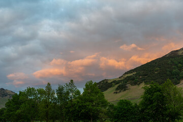 view of the mountains