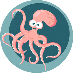 octopus in the sea