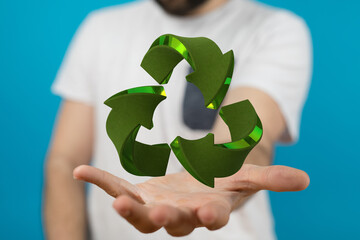 Concept of recycling - 3d rendering eco