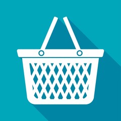 shopping cart, truck, vector icon flat style