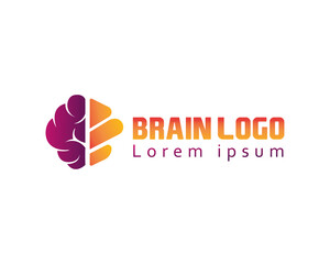 Fototapeta na wymiar brain logo creative brain logo